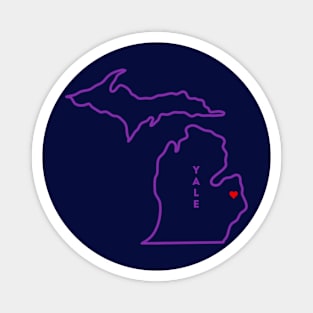 Yale MI Love (Purple) Magnet